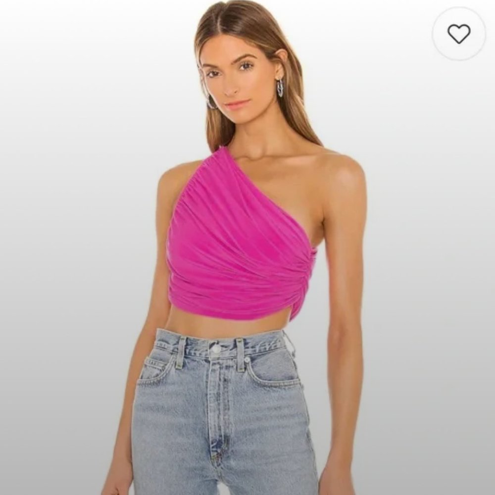 NWT Norma Kamali x REVOLVE Diana Top in Orchid Pink
